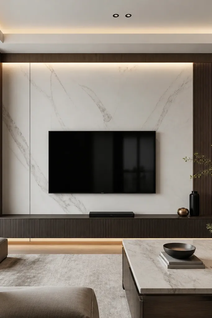 Aesthetic Luxury TV Wall Design Ideas
