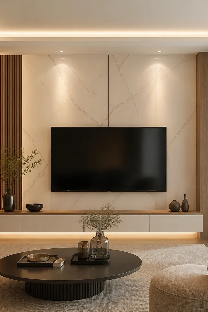 Affordable Budget TV Wall Design Luxury
