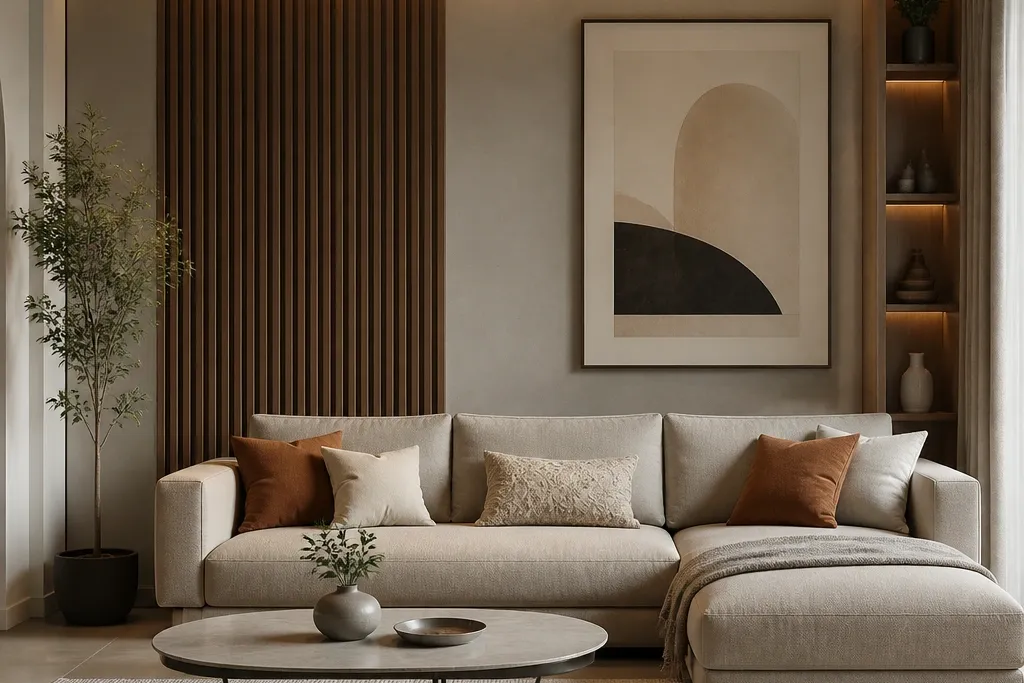 Affordable Modern Sofa Back Wall Designs