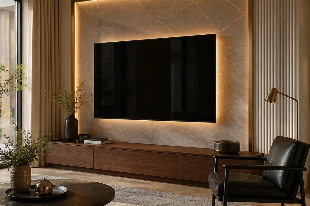 Before After Luxury TV Wall Design