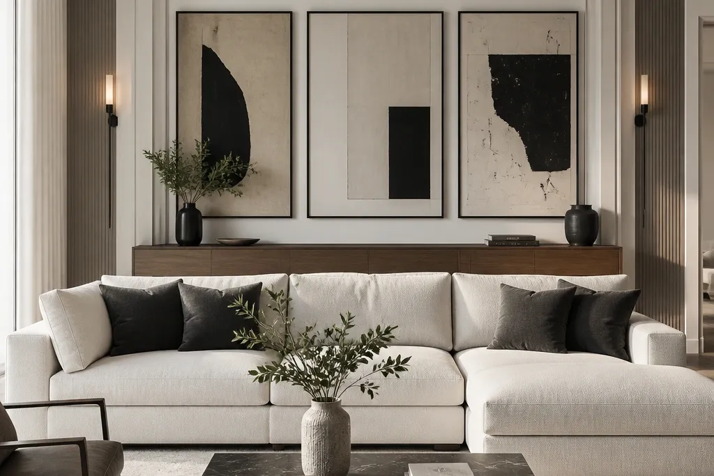 Before and After Modern Luxury Sofa Back Wall Ideas