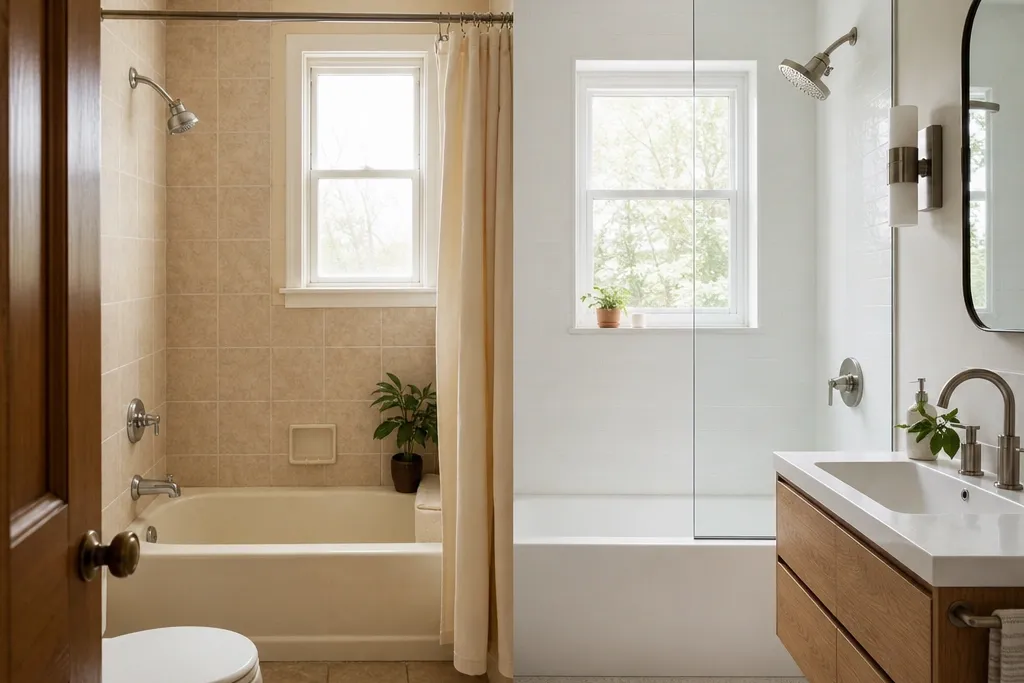 Before and After Small Full Bathroom Ideas With Transformations