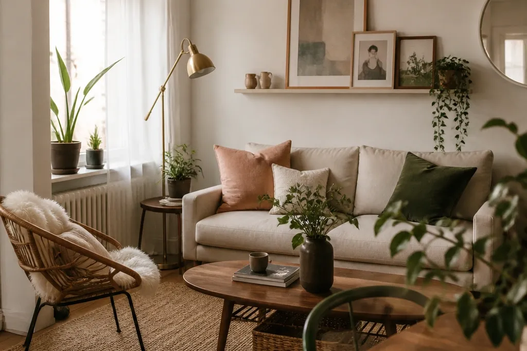 Cosy flat living room ideas budget-friendly