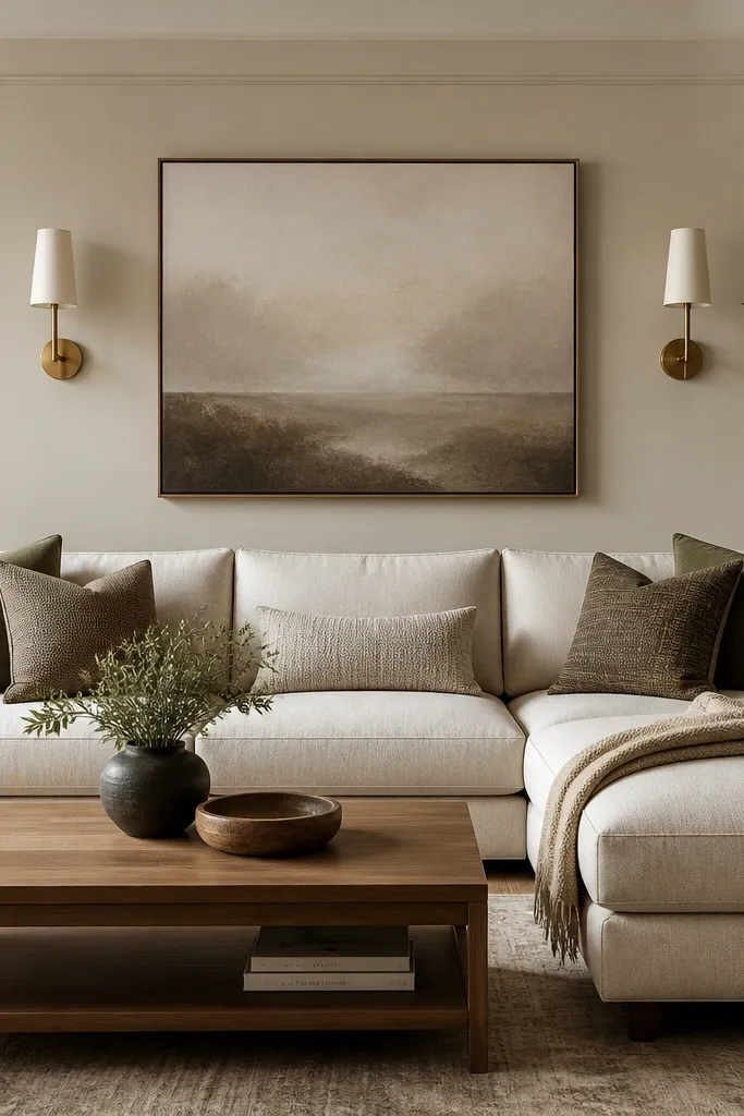 Cozy Living Sofa Back Wall Design Ideas