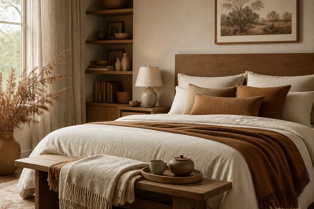 Cozy Room Interior Bedroom Ideas for Warm Style