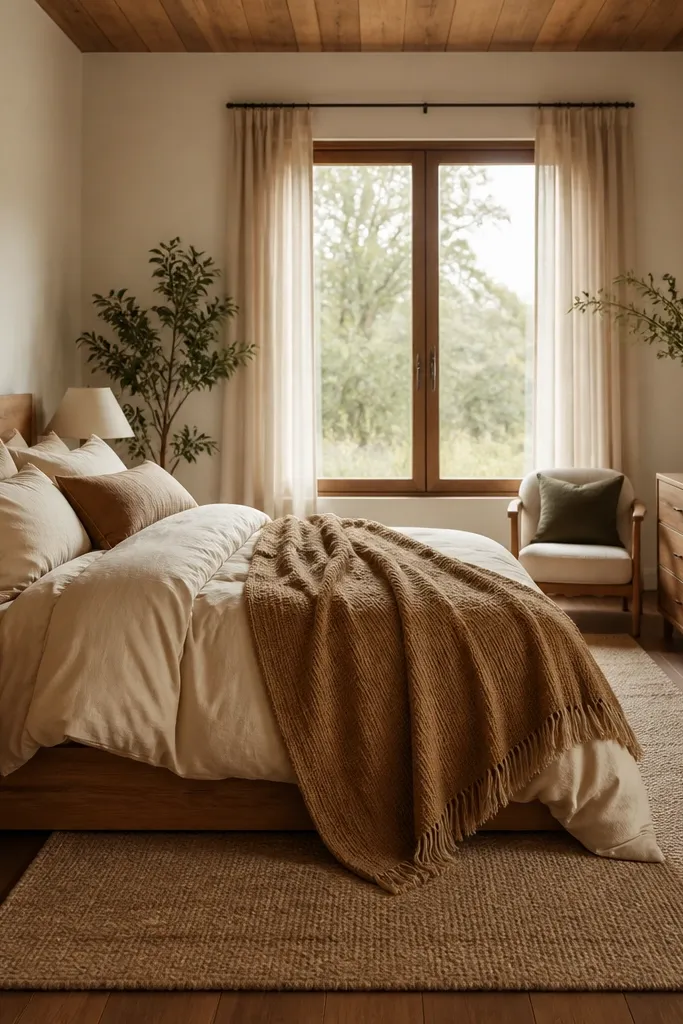Cozy Room Interior Bedroom Ideas for Warm Style