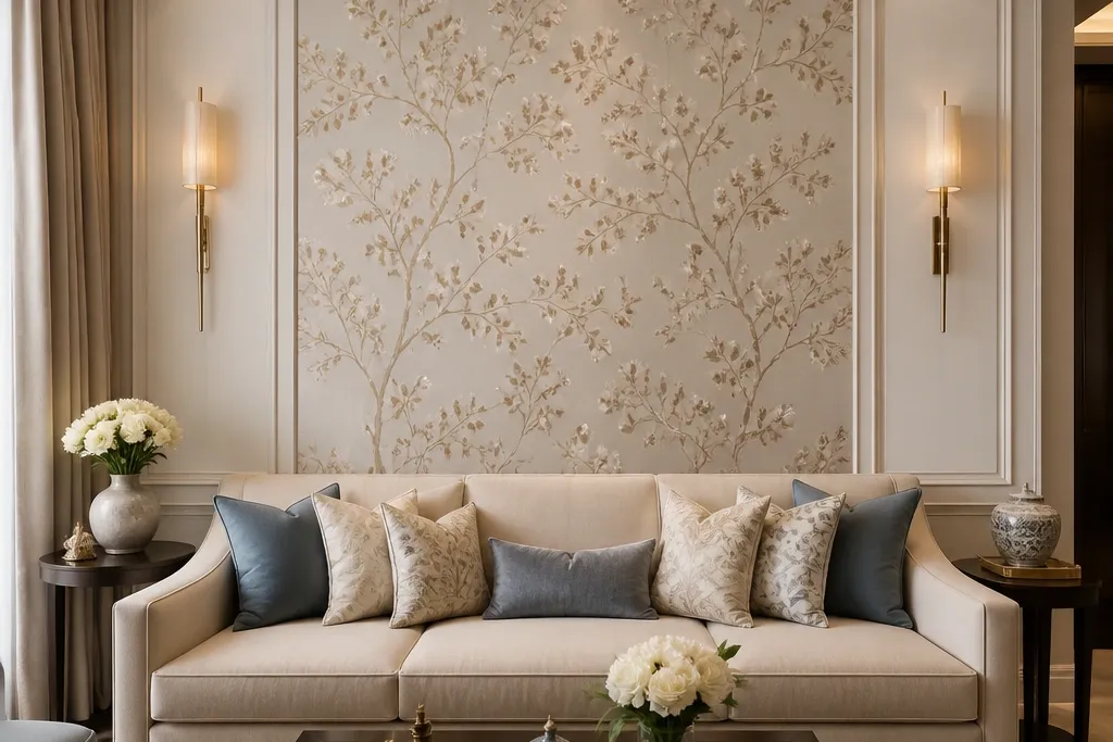 Elegant Drawing Room Sofa Back Wall Ideas