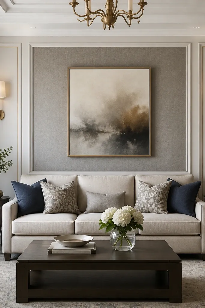 Elegant Drawing Room Sofa Back Wall Ideas