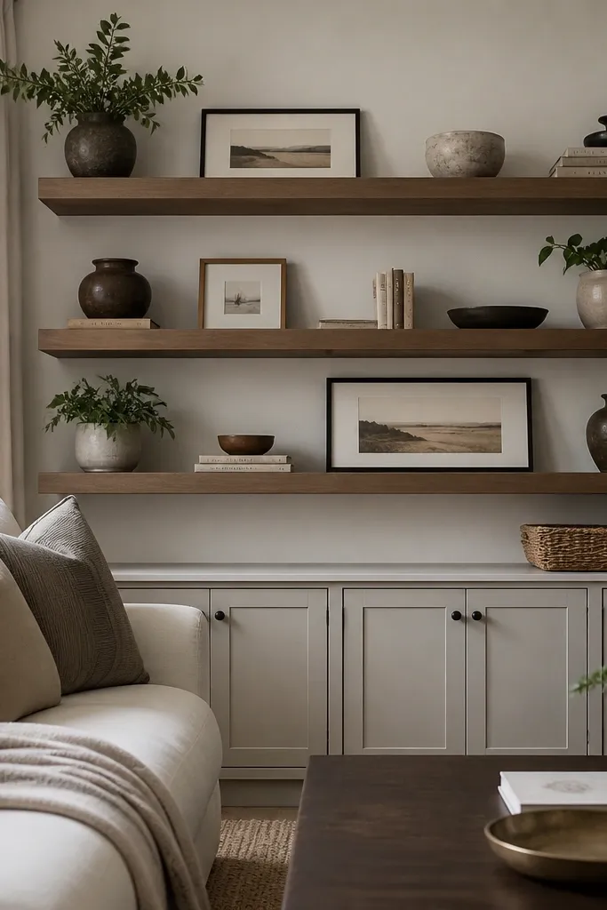 Floating Shelves Living Room all year decor