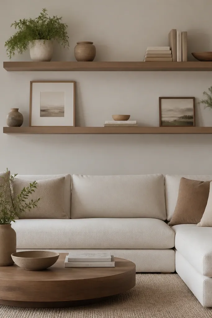 Floating Shelves Living Room beginner ideas