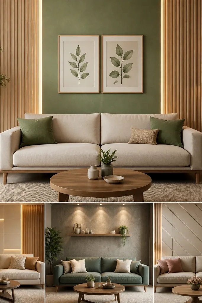 Latest Sofa Back Wall Designs on a Budget