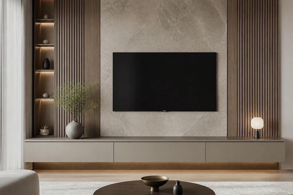 Low Maintenance Luxury TV Wall Design