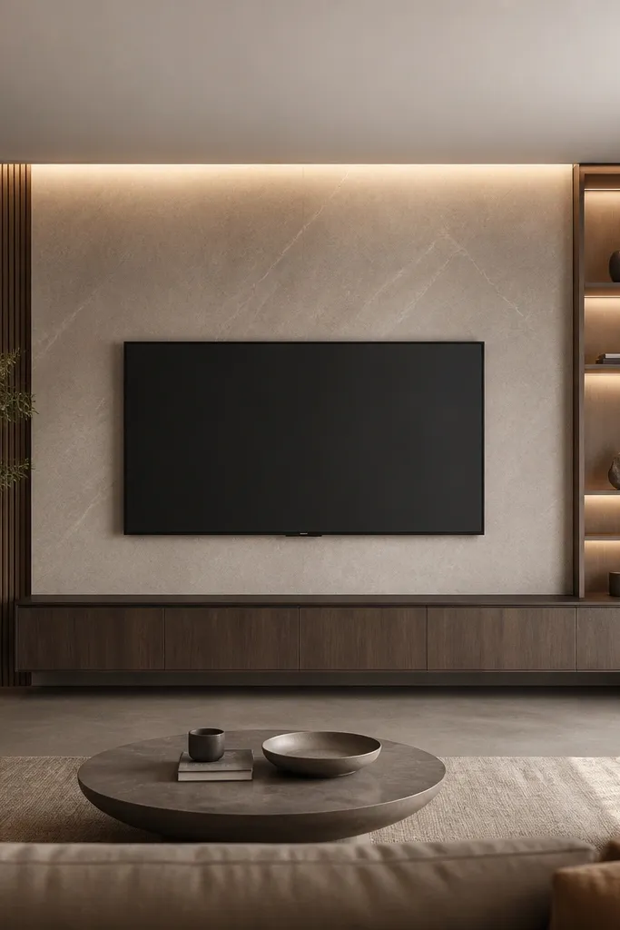 Low Maintenance Luxury TV Wall Design