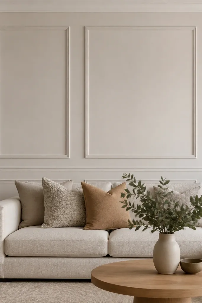 Low Maintenance Sofa Back Wall Moulding Designs