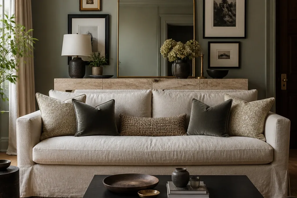 Luxury Living Room Sofa Back Wall Ideas