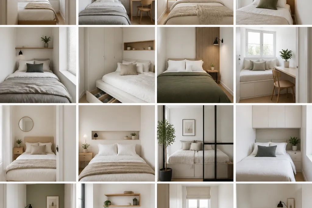 15 Minimalist Very Small Bedroom Ideas - Simple