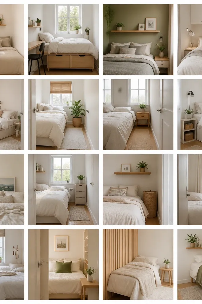 15 Minimalist Very Small Bedroom Ideas - Simple