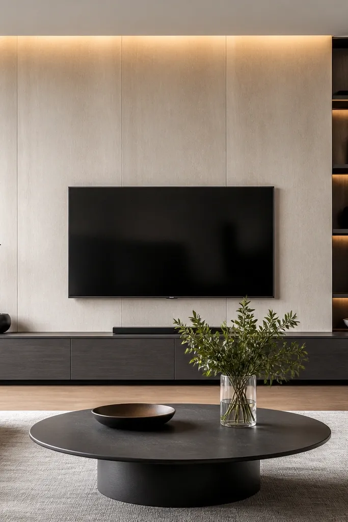 Modern Minimalist TV Wall Design Luxury