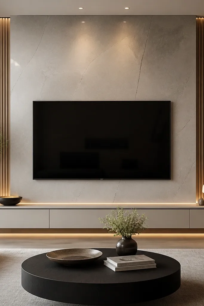 Quick Easy TV Wall Design Luxury