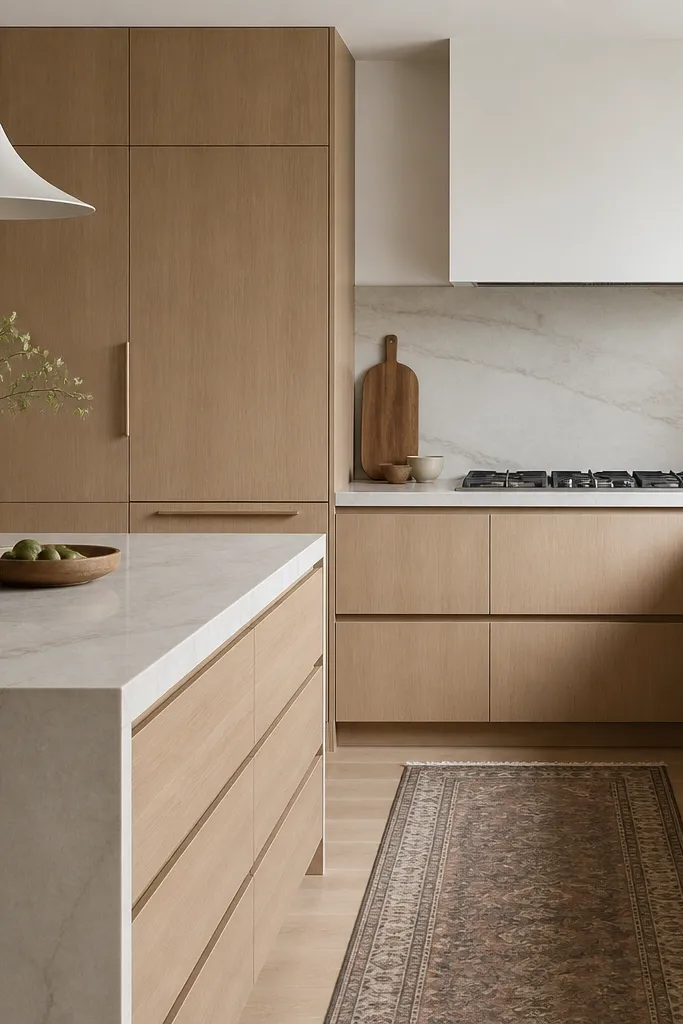 Rift white oak kitchen cabinets stunning