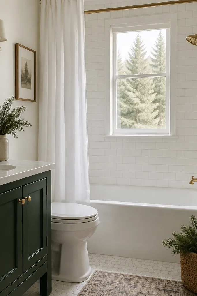 Seasonal Evergreen Small Full Bathroom Ideas for Any Season