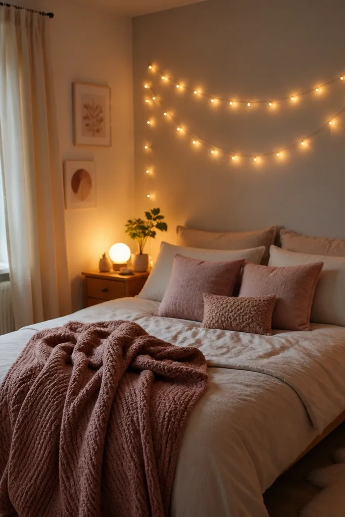 Small Cozy Bedroom Ideas Fairy Lights Room Decor