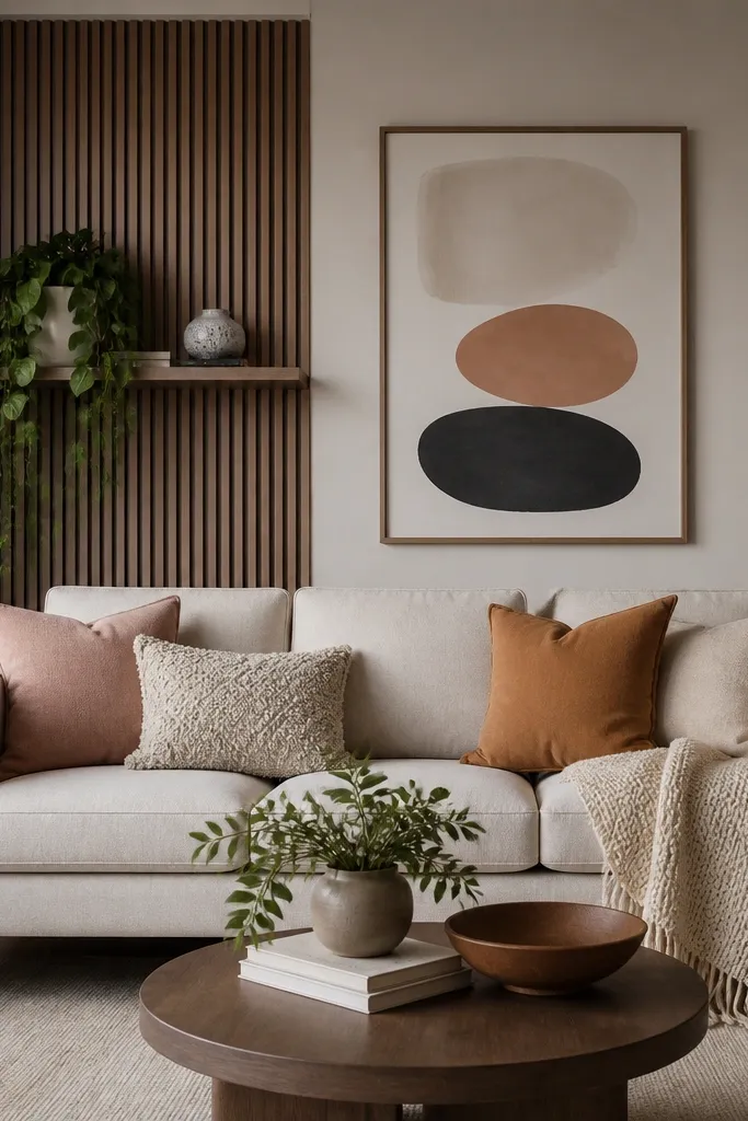 Small Space Modern Living Room Sofa Back Wall Ideas