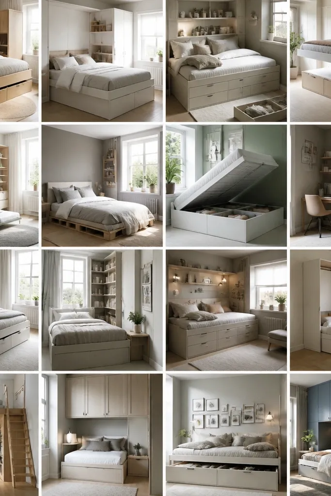 24 Very Small Space-Saving Bedroom Ideas - Genius