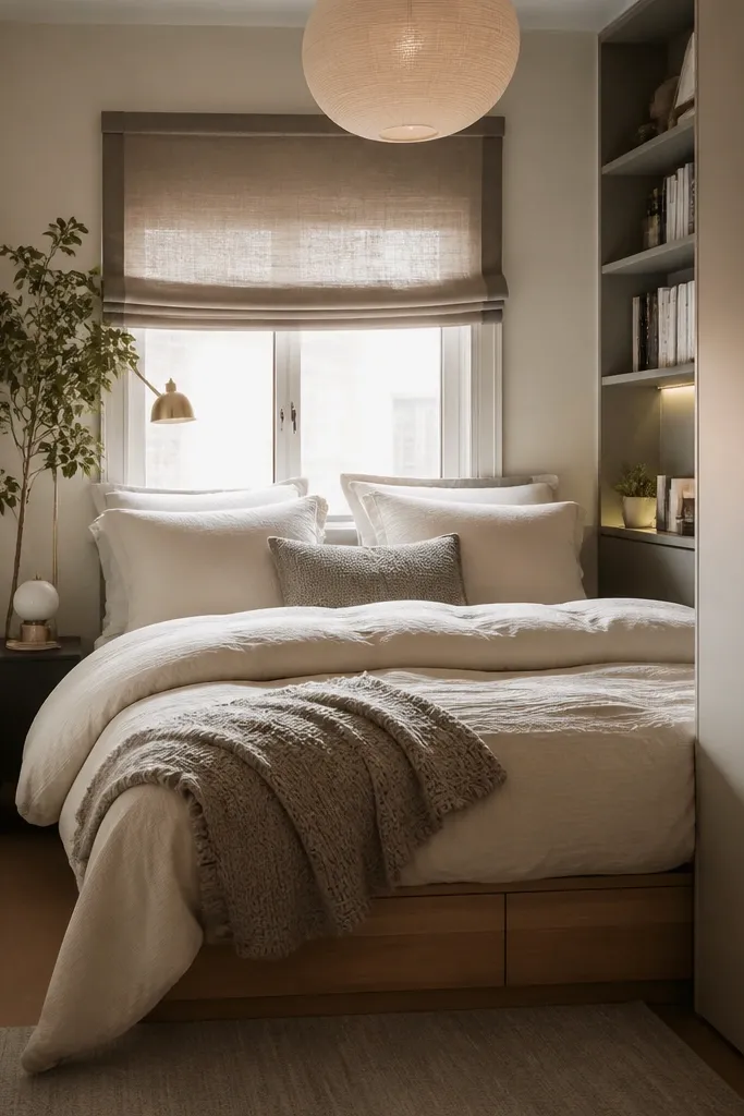 14 Very Small Bedroom Ideas for Couples - Cozy