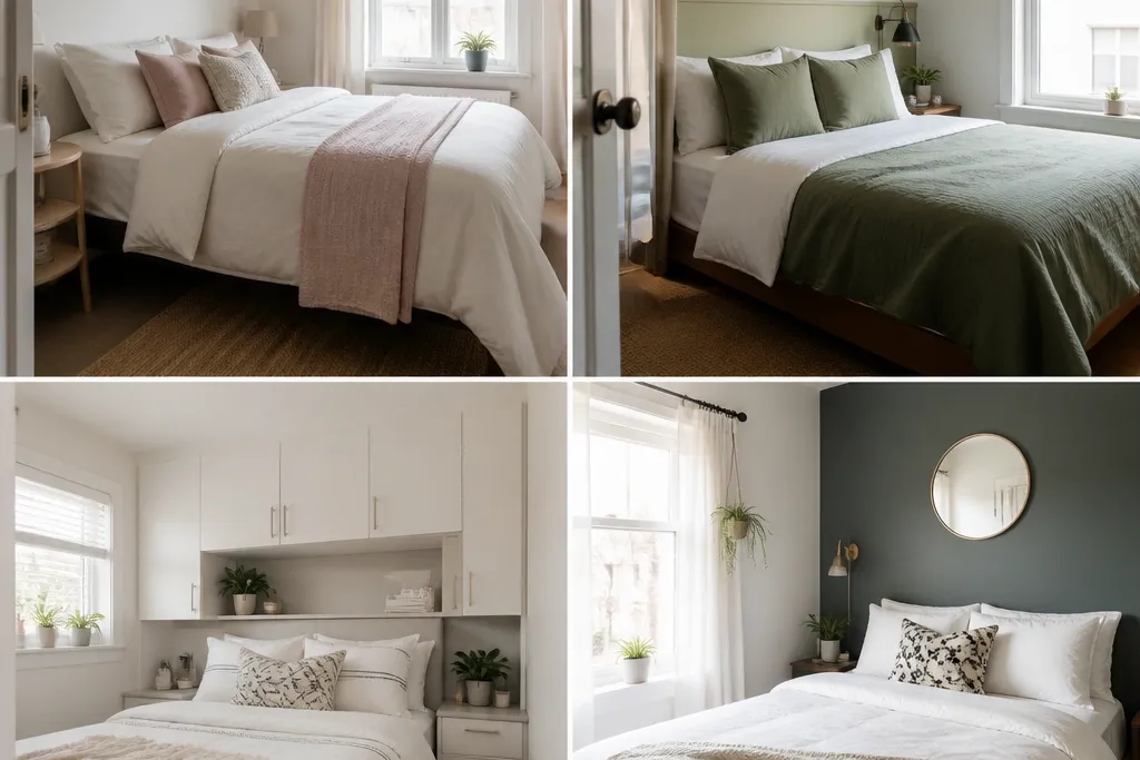20 Very Small Double Bedroom Ideas - Budget-Friendly