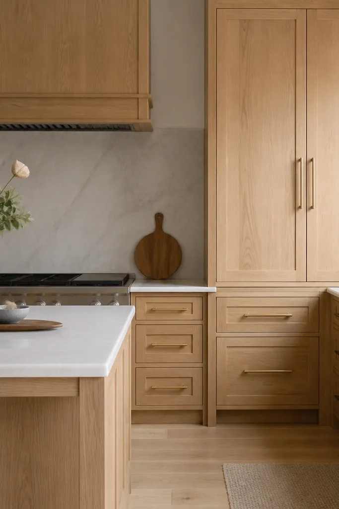White Oak Kitchen Cabinets for beginners