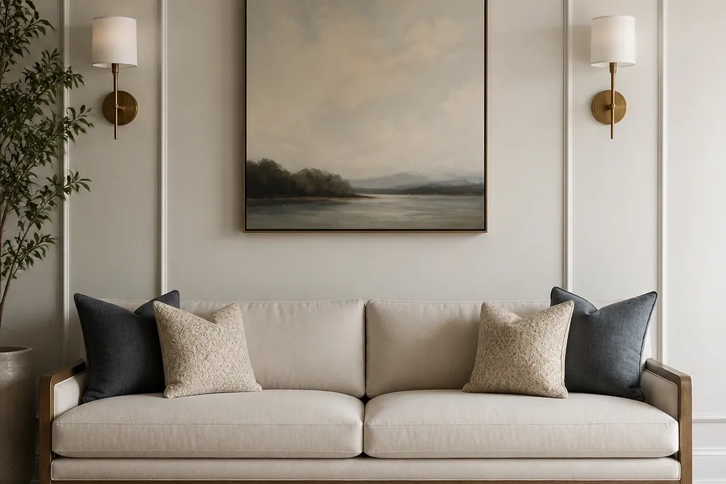 Year Round Hall Sofa Back Wall Design Ideas
