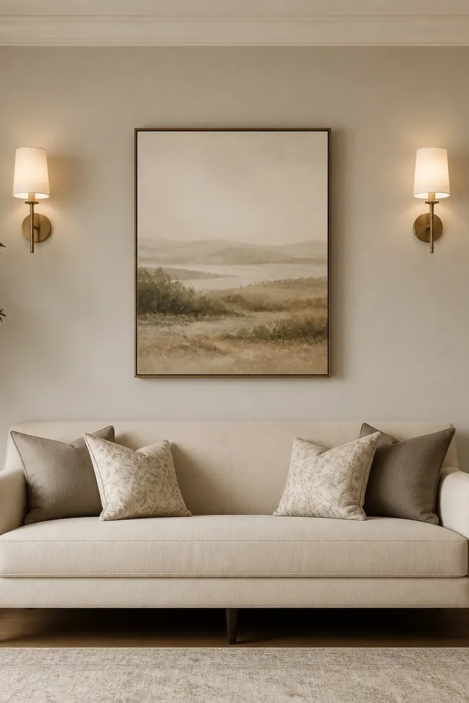 Year Round Hall Sofa Back Wall Design Ideas